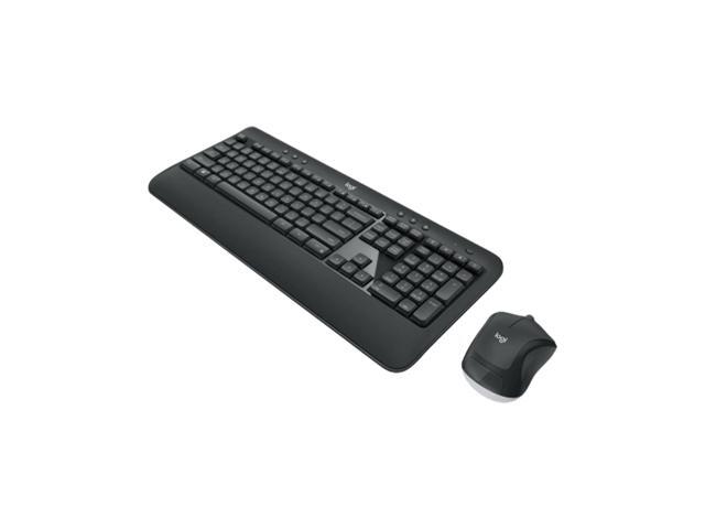 Logitech MK540 silent Wireless Keyboard & Mouse Sets, height-adjustable, Keys: Music Control, Programmable, palm rest, Precision, comfort, for...