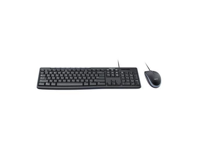 Logitech MK200 Wired Keyboard & Mouse Sets, Office gaming, Kit Plug and Play,104keys,5 million keystrokes, for Windows 10, 11 or higher,...