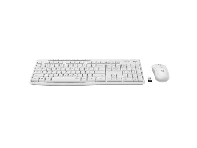 Logitech MK295 SilentTouch Wireless Keyboard & Mouse Sets, Computer Height adjustable keyboard, splash-proof, full-size, Convenience and...