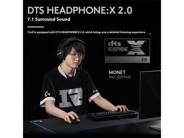 Logitech GPROX Pro Player Gaming Wired Headset with Microphone, 7.1 surround sound, Blue VOICE broadcast filter, External USB sound card,PRO-G...