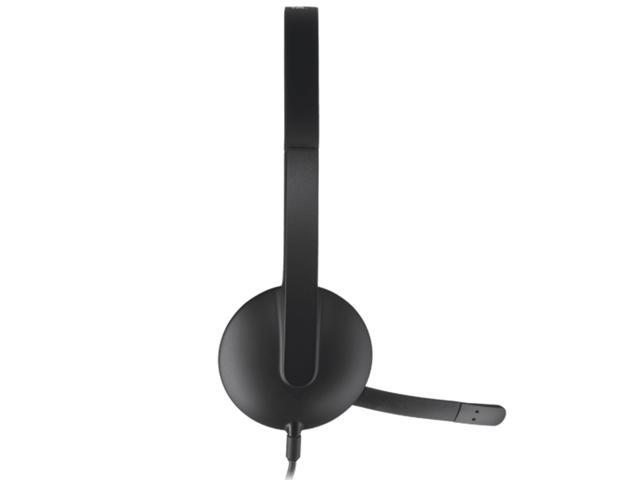 Logitech H340 USB Wired Computer Headset with Microphone, Multifunction Digital Sound, Noise Cancelling Microphone, Adjustable Headband, for...