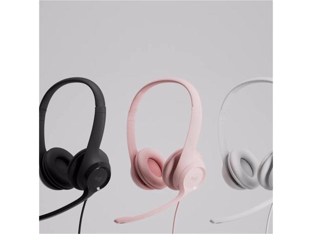 Logitech H390 USB Wired PC Headset with Microphone, 30mm Audio Drivers, Noise Cancelling Microphone, Adjustable Headband, for Windows, macOS or...