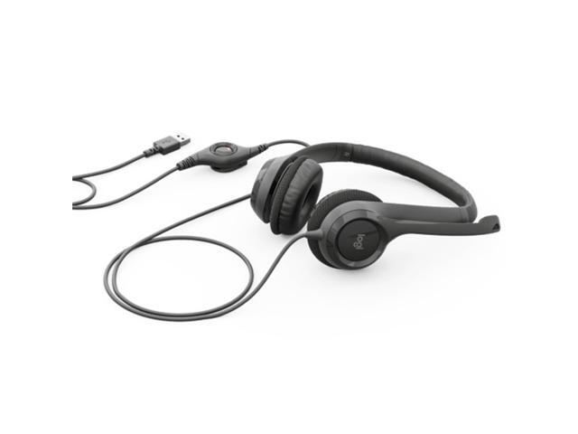 Logitech H390 USB Wired PC Headset with Microphone, 30mm Audio Drivers, Noise Cancelling Microphone, Adjustable Headband, for Windows, macOS or...