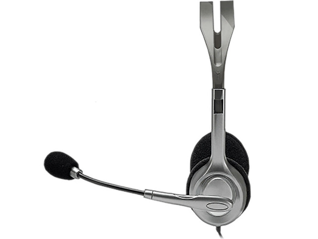 Logitech H111 USB Wired Stereo Headset with Microphone, 3.5mm Plug, Adjustable Headband, multi-device, for Windows, macOS or ChromeOS and all...