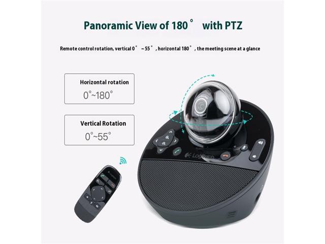 Logitech BCC950 Wired HD Commercial Webcam, All-in-One Video Conferencing System, for groups of 1-4 people, speaker phone and remote control, FOR...
