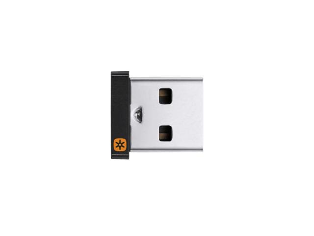 Logitech USB Unifying receiver, 6 compatible keyboards and mice to a single computer, for Windows 10,11 or later,and macOS 10.10 or later, black