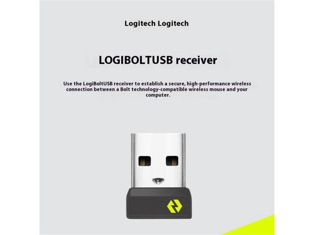 Logitech LOGI BOLT USB Receiver, Logi Bolt wireless mouse, keyboard, or keypad SET and your computer, for Windows 10,11 or later, and macOS 10.10...