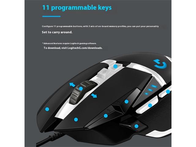 Logitech (G) G502 SE PANDA Wired Gaming Mouse Advanced Wired Edition New Optical Mechanical Hybrid Micro Motion HERO Engine Gaming Mouse, Black