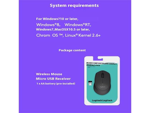 Logitech M275 Wireless Mouse, Office home Mouse Symmetric Mouse with Wireless Micro Receiver, 1000dpi, for Windows 7 or later/macOS 10.11 or...
