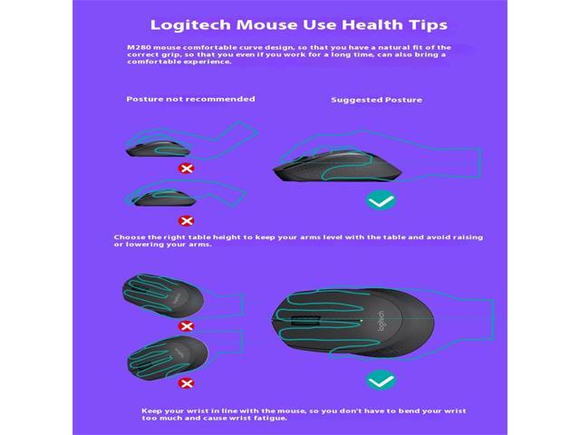 Logitech M275 Wireless Mouse, Office home Mouse Symmetric Mouse with Wireless Micro Receiver, 1000dpi, for Windows 7 or later/macOS 10.11 or...