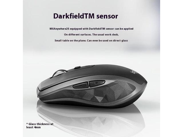 Logitech MX Anywhere 2S Wireless Mouse - 4000 DPI Darkfield Tracking, Flow Cross-Computer Control, 70-Day Battery, for 3 Devices via...