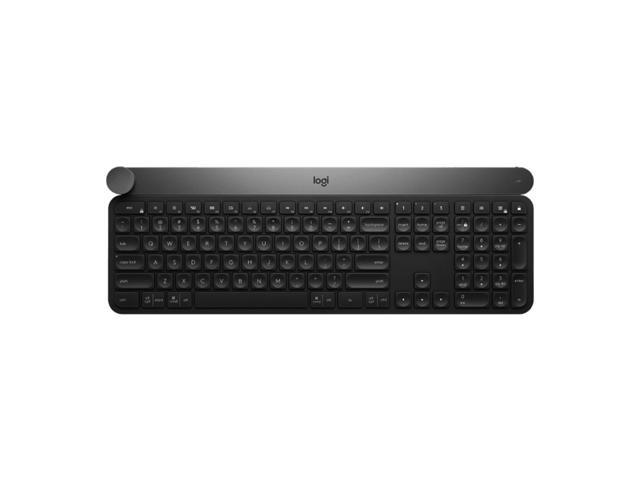 Logitech Craft Advanced Wireless Keyboard with Creative Input Dial and Backlit Keys, Quiet and Efficient, Aluminum, Windows/macOS/ChromeOS/iPadOS...
