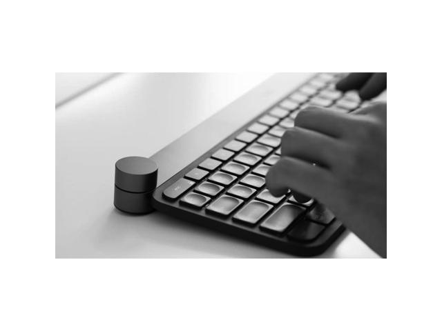 Logitech Craft Advanced Wireless Keyboard with Creative Input Dial and Backlit Keys, Quiet and Efficient, Aluminum, Windows/macOS/ChromeOS/iPadOS...
