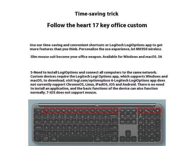 Logitech Signature Slim K950 Wireless Keyboard, Sleek Design, Switch Typing Between Devices, Quiet Typing, Bluetooth, Multi-OS, Windows, Mac,...
