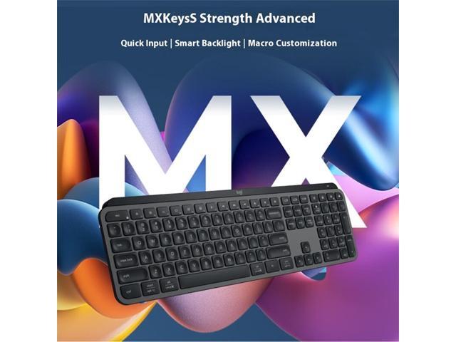 Logitech MX Keys Mini Minimalist Wireless Illuminated Keyboard, Compact, Bluetooth, Backlit, USB-C, Compatible with Apple macOS, iOS, Windows,...
