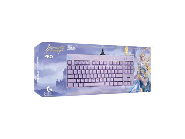 Logitech G PRO Wired Mechanical Gaming Keyboard LOL Edition, GX BROWN, 87 Keys, Aluminum Faceplate, LIGHTSYNC RGB, Detachable Cable, 12...