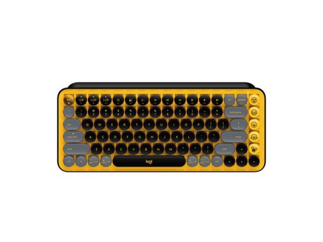 Logitech POP Keys Mechanical Wireless Keyboard with Customizable Emoji, Durable Compact Design, Bluetooth or USB Connectivity, Multi-Device, OS...