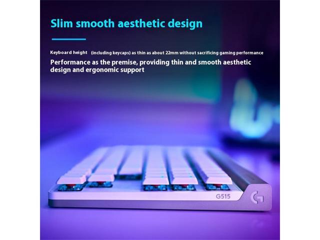 Logitech G515 Lightspeed TKL Low Profile Wireless Gaming Keyboard, LIGHTSYNC RGB, Thin Tenkeyless Design, Double-Shot PBT Keycaps, Tactile (Brown)...