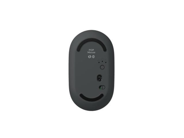 Logitech POP Icon Combo Wireless Bluetooth Keyboard and Mouse Set, Padded Palm Rest, Wave for Windows/macOS/USB/ChromeOS/Linux, Black