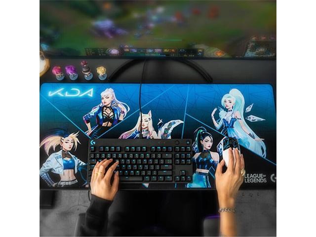 Logitech G840XL KDA Large Gaming Gaming Mouse Pad, Performance Tracking Surface, Non-Slip Rubber Backing, Low Friction,90*40*0.3cm, Black