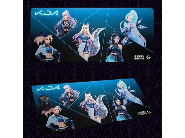 Logitech G840XL KDA Large Gaming Gaming Mouse Pad, Performance Tracking Surface, Non-Slip Rubber Backing, Low Friction,90*40*0.3cm, Black