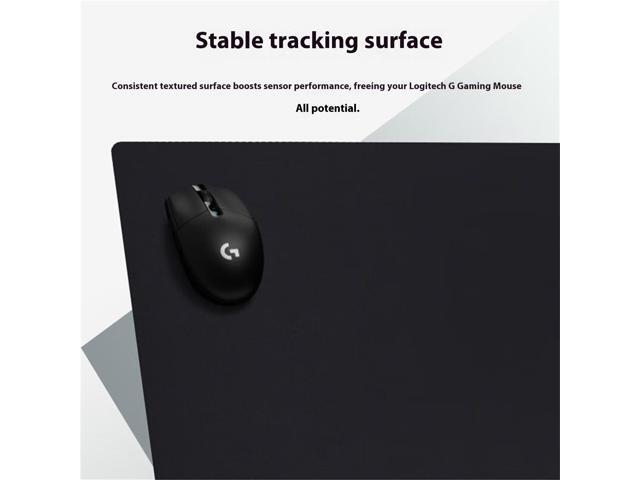 Logitech G740 Large Thickened Fabric Gaming Mouse Pad, Stable and Comfortable, Non-Slip Rubber Backing, Low Friction, Black