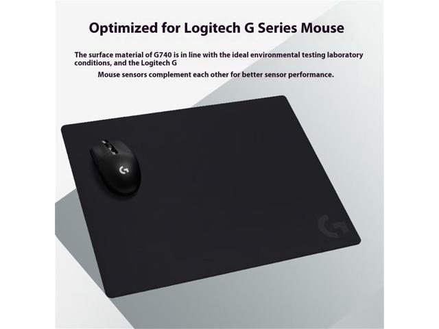 Logitech G240 Cloth Gaming Mouse Pad, Stable and Comfortable, Non-Slip Rubber Backing, Black