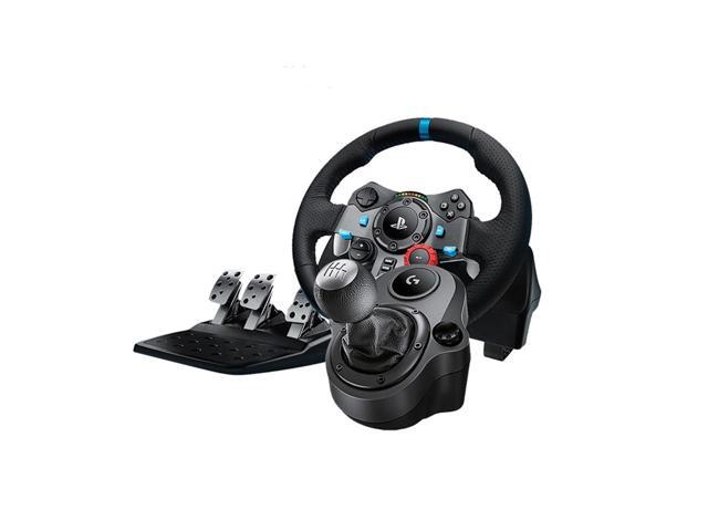 Logitech G923 Gaming Steering Wheel for PC, Rotates 900 Degrees, Dual Motor Force Feedback Technology, Dual Motors for TRUEFORCE, Thermal...