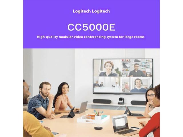 Logitech CC5000E PLUS Business HD Conference Webcam, Camera, Ultra HD Imaging System Support, 4k 30fps, Zoom: 15x HD Zoom, Mechanical Pan, Tilt,...