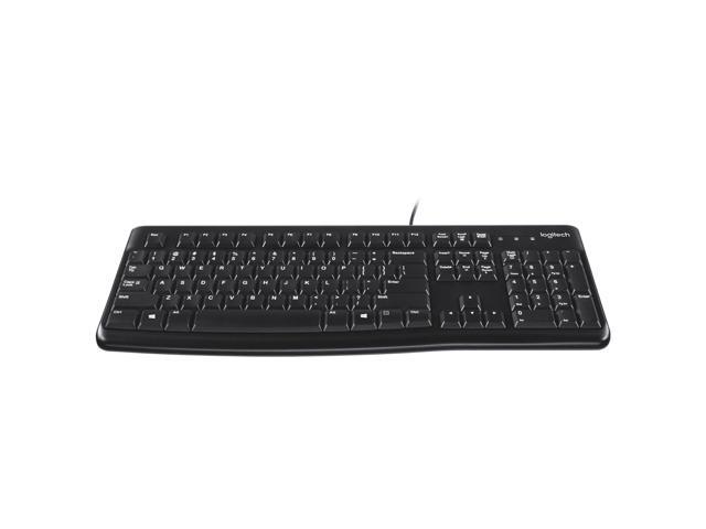 Logitech K120 Wired Keyboard, Office/ Laptop /Membrane Keyboard, Plug and Play USB,10 million knocks, Status Indicator, Deep Profile,Splash-proof...