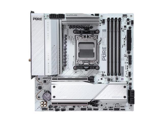 SAPPHIRE Tech PURE B650M WIFI AM5 Motherboard,Desktop Motherboard, DDR5 7600+ OC, PCIe 5.0 M.2, 10+2+1 Phase VRM, Wi-Fi 6 & Bluetooth 5.2 AMD...