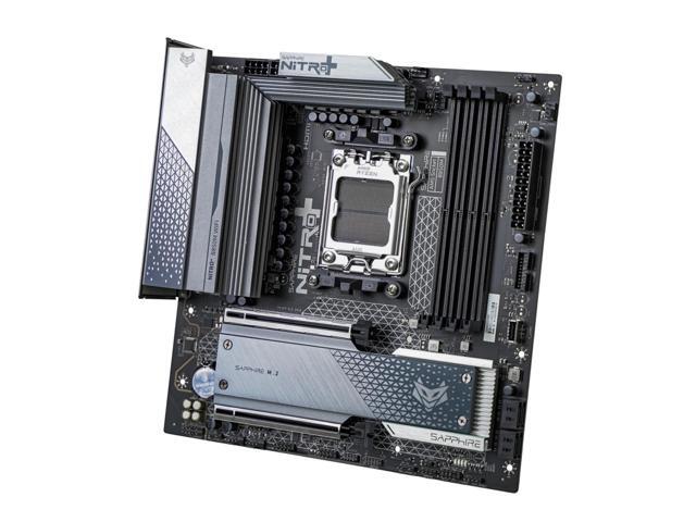 Sapphire Tech NITRO+ B850M WIFI AM5 Motherboard & Ryzen 9 9900X 12-Core CPU Combo 12+2+1 Phase VRM, PCIe 5.0 x16/M.2, DDR5 8000+ OC, Wi-Fi 6...