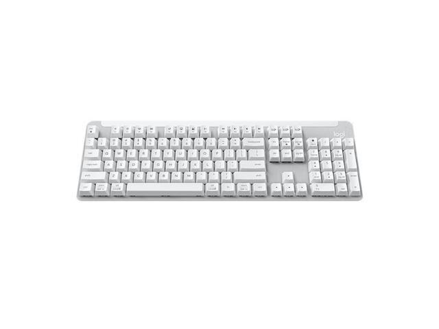 Logitech Mouse & Key Set, K865 Wireless Keyboard & Mouse Combo (White) - Silent Typing, 10m Range, Multi-Device Switching for Home/Office