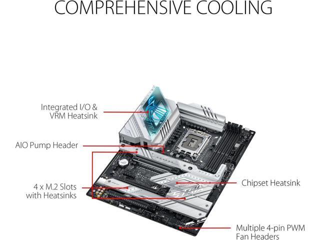 ASUS ROG Strix Z790-A Gaming WiFi D4 LGA1700(Intel 14th& 13th & 12th Gen) ATX gaming motherboard(16+1 power stages,DDR4,4xM.2 slots, PCIe 5.0,WiFi...