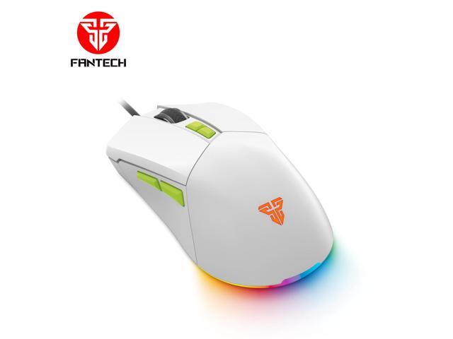 FANTECH VENOM GO VX6 White Wired Gaming Mouse,2400 DPI Adjustable, 7 Buttons,20 MILLION CLICKSRGB Lighting Effect, 7D Macro Function...