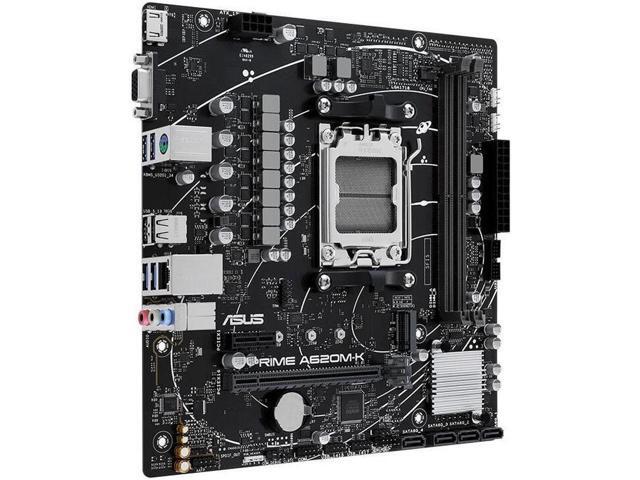 ASUS PRIME A620M-K Socket AM5 DDR5 64GB Micro ATX Motherboard, PRIME A620M-K