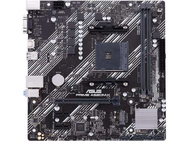 ASUS PRIME A520M-K AM4 AMD A520 Micro ATX AMD Motherboard