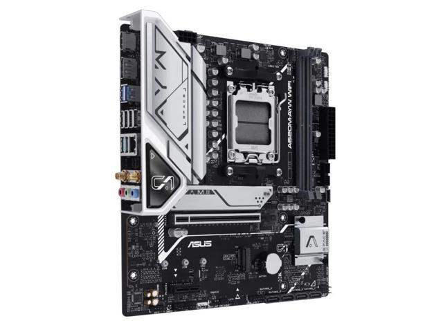 ASUS A620M-AYW WIFI motherboard, AMD A620 (Ryzen AM5) mATX motherboard DDR5, PCIe 4.0, dual M.2 slots, DisplayPort, HDMI, Realtek 2.5G wired...