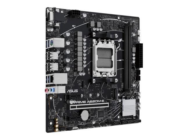 ASUS PRIME A620M-E Motherboard, AM5, DDR5, PCIe 4.0 AMD A620 micro-ATX, Supports CPUs 7500F/7600/7700X PRIME A620M-E, AURA SYNC Synchronized...