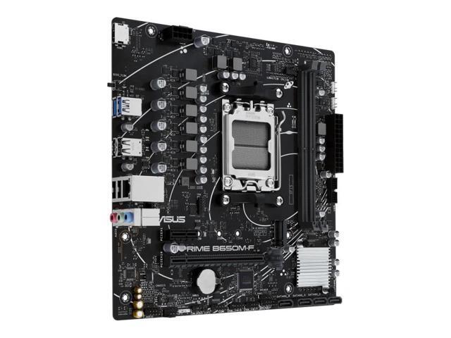 ASUS PRIME B650M-F B650 micro-ATX motherboard,AM5,DDR5,PCIe 4.0, M.2 slot,Realtek 1Gb wired LAN,HDMI,USB 5Gbps Type-A,SATA 6 Gbps,BIOS...