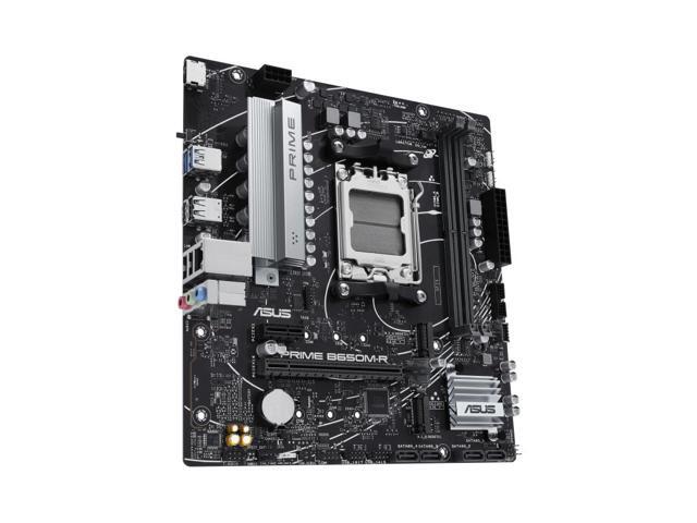 ASUS PRIME B650M-R AMD B650 Micro-ATX motherboard,AM5,DDR5,PCIe 4.0,Realtek 2.5Gb Ethernet, SATA 6 Gbps, USB 5Gbps Type-C, BIOS FlashBack,...