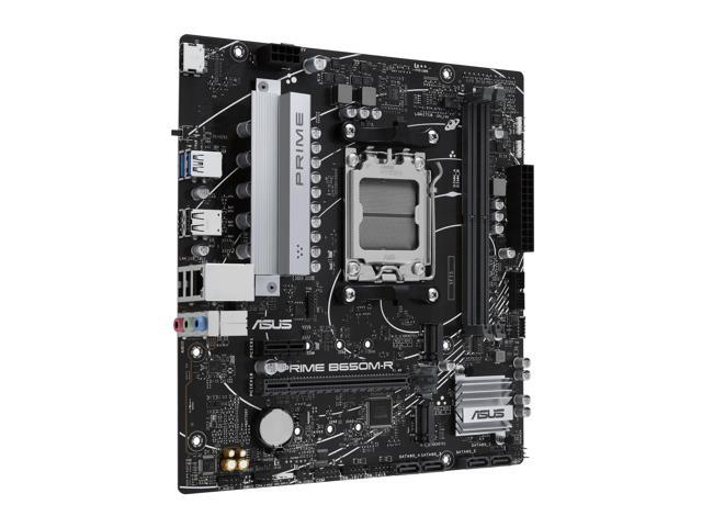 ASUS PRIME B650M-R AMD B650 Micro-ATX motherboard,AM5,DDR5,PCIe 4.0,Realtek 2.5Gb Ethernet, SATA 6 Gbps, USB 5Gbps Type-C, BIOS FlashBack,...