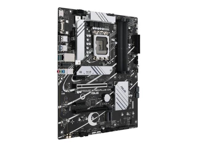 ASUS Prime B760-PLUS D4-CSM, Intel B760 LGA 1700 ATX motherboard, PCIe 5.0, three PCIe 4.0 M.2 slots, DDR4, Realtek 2.5Gb Ethernet, DisplayPort,...