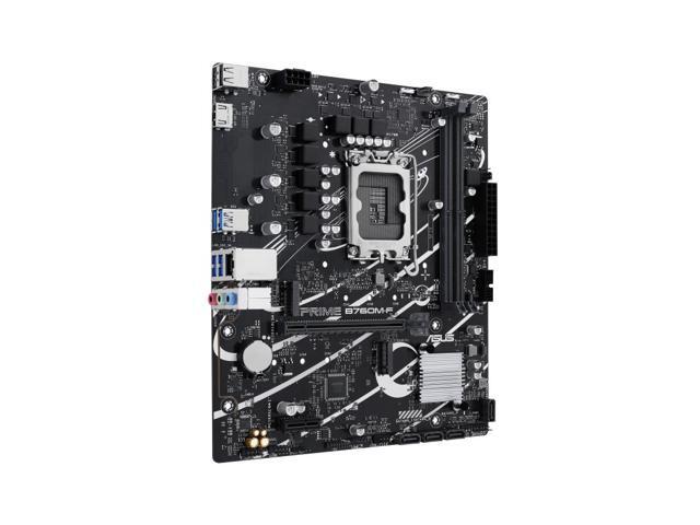 ASUS PRIME B760M-F, Intel B760 LGA 1700 micro-ATX motherboard,PCIe 4.0, two PCIe 4.0 M.2 slots, DDR5, Realtek 1Gb Ethernet, HDMI, SATA 6 Gbps, USB...
