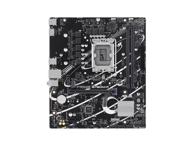 ASUS PRIME B760M-F, Intel B760 LGA 1700 micro-ATX motherboard,PCIe 4.0, two PCIe 4.0 M.2 slots, DDR5, Realtek 1Gb Ethernet, HDMI, SATA 6 Gbps, USB...