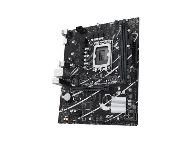 ASUS PRIME B760M-F D4, Intel B760 LGA 1700 micro-ATX motherboard, PCIe 4.0, two PCIe 4.0 M.2 slots, DDR4, Realtek 1Gb Ethernet, HDMI, SATA 6 Gbps,...