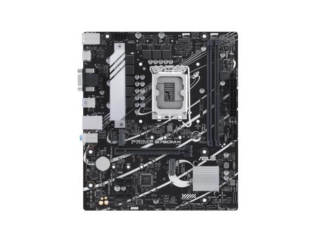 ASUS Prime B760M-K-CSM, Intel B760 LGA 1700 mATX motherboard PCIe 4.0, two PCIe 4.0 M.2 slots, DDR5, Realtek 2.5Gb Ethernet, VGA, HDMI, SATA 6...