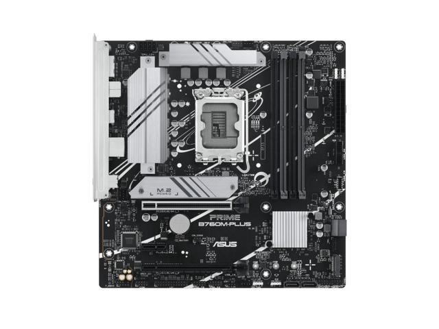 ASUS PRIME B760M-PLUS Intel B760 (LGA 1700) micro-ATX motherboard PCIe 4.0, DDR5, two M.2 slots, Realtek 2.5Gb Ethernet, SATA 6 Gbps, rear USB...