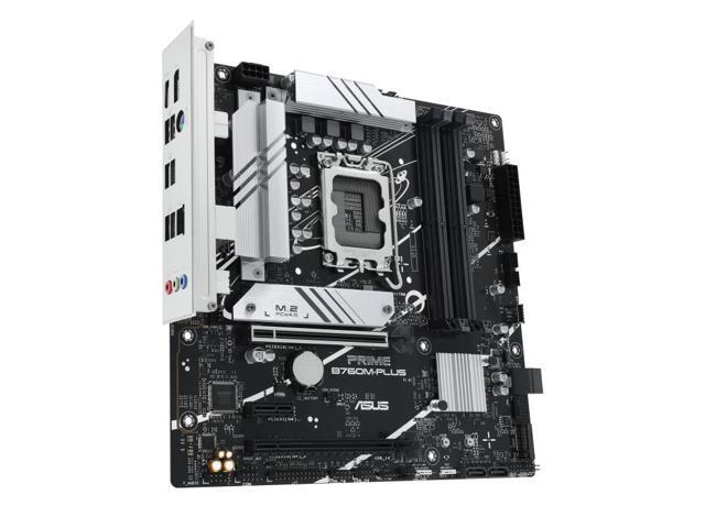 ASUS PRIME B760M-PLUS Intel B760 (LGA 1700) micro-ATX motherboard PCIe 4.0, DDR5, two M.2 slots, Realtek 2.5Gb Ethernet, SATA 6 Gbps, rear USB...