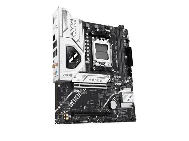 ASUS B850M AYW GAMING WIFI AMD B850 micro-ATXmotherboard AM5, DDR5, PCle 5.0Ready, Wi-Fi 6,Realtek 2.5Gb Ethernet, HDMlrear USB 10Gbps Type-A,...